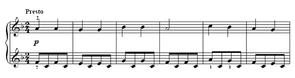 Miniature rondo   in F Major 
by Türk piano sheet music