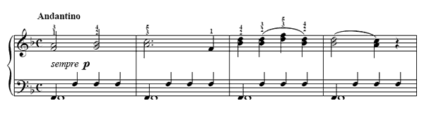 For Practicing Thirds and Sixths   in F Major 
by Türk piano sheet music