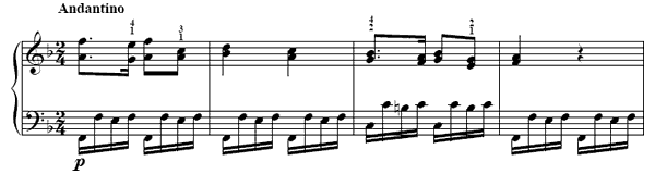 Spinning Song   in F Major 
by Türk piano sheet music