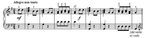 Youthfully Alert   in G Major 
by Türk piano sheet music