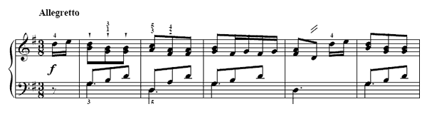 The Leaping Dancer   in G Major 
by Türk piano sheet music