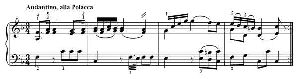 A Light Song   in F Major 
by Türk piano sheet music