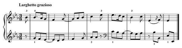 Ties   in E-flat Major 
by Türk piano sheet music