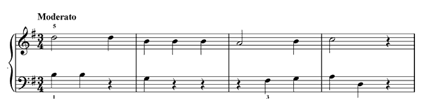 Rests, Rests? Nothing but Rests?   in G Major 
by Türk piano sheet music