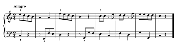 Quaver Rests   in C Major 
by Türk piano sheet music