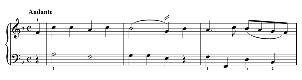 Phrase-Endings   in F Major 
by Türk piano sheet music