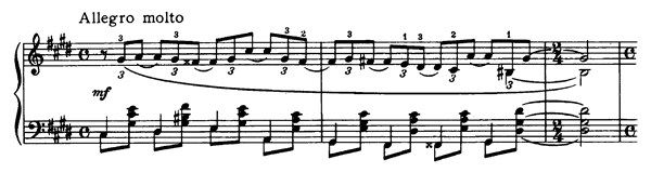 Impromptu Op. 21   No. 3  in C-sharp Minor by Tchaikovsky piano sheet music